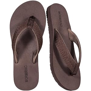 MORMIRAC Womens Yoga Mat Flip Flops Beach Thong Sandals | Comfortable Yoga Mat Sandals for Beach, Poolside, Dressy,Slip on &