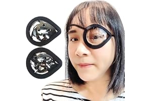 AMZVIO 2 Pack Clear Eye Shield After Cataract Surgery Breathable Eye Patches Medical for Adults Kids Sleeping,Hard Plastic Eyes Protective Covers for Surgery,with Adjustable Strap & Black Edge