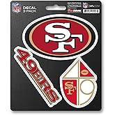 Team ProMark NFL San Francisco 49Ers Team Decal, 3-Pack, Red, Standard