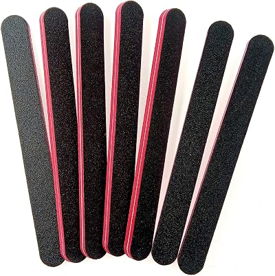 ZHIYE 7Pcs Nail File Set Double Sided Emery Board Manicure Tool