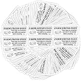 Farm Fresh Eggs Carton Labels Farm Fresh Egg Unwashed Stickers,1 x 2.65 Inch Self Adhesive Egg Handling Labels for Chicken,Egg Packaging (300 Pcs)