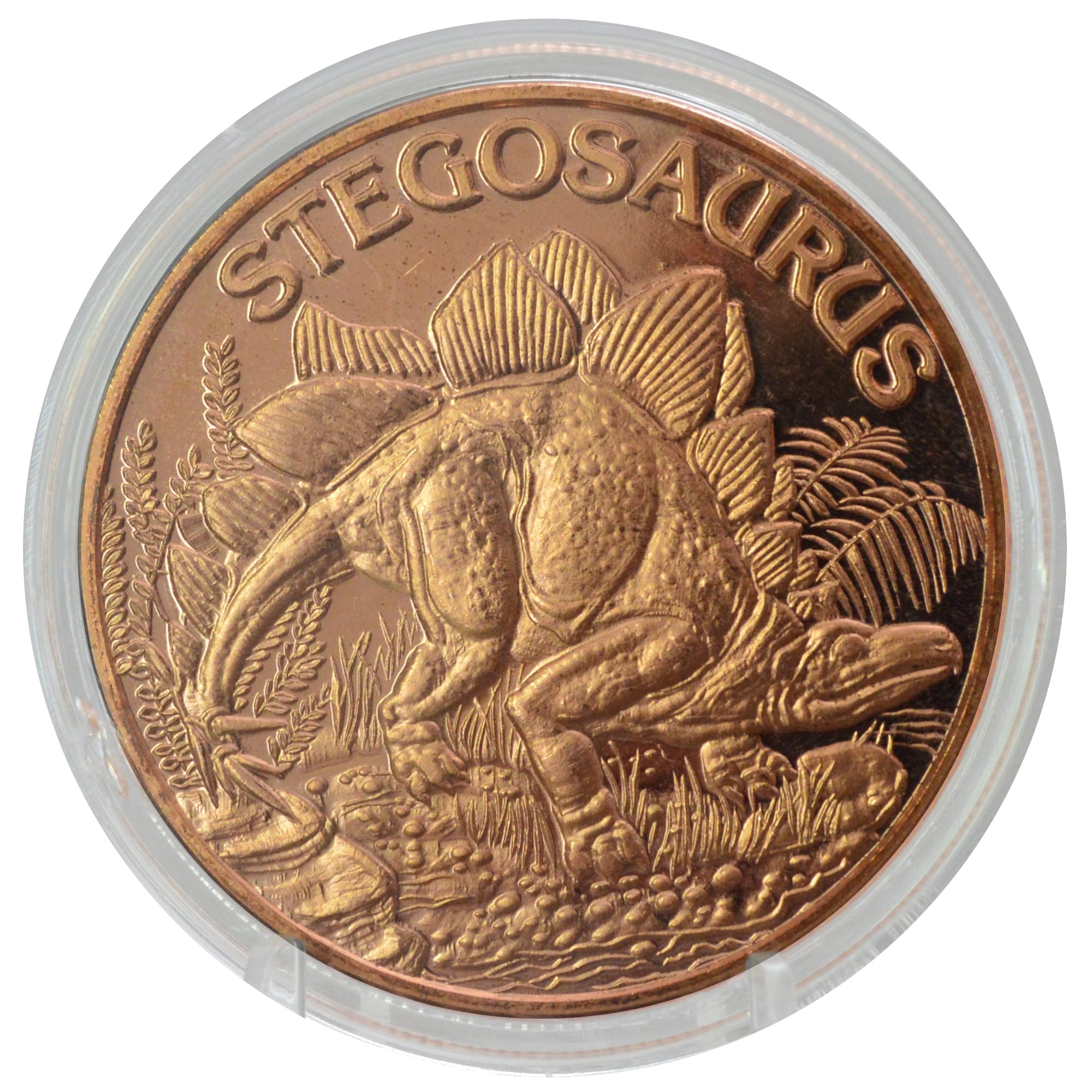 Stegosaurus Prehistoric Dinosaur - 1 oz .999 Pure