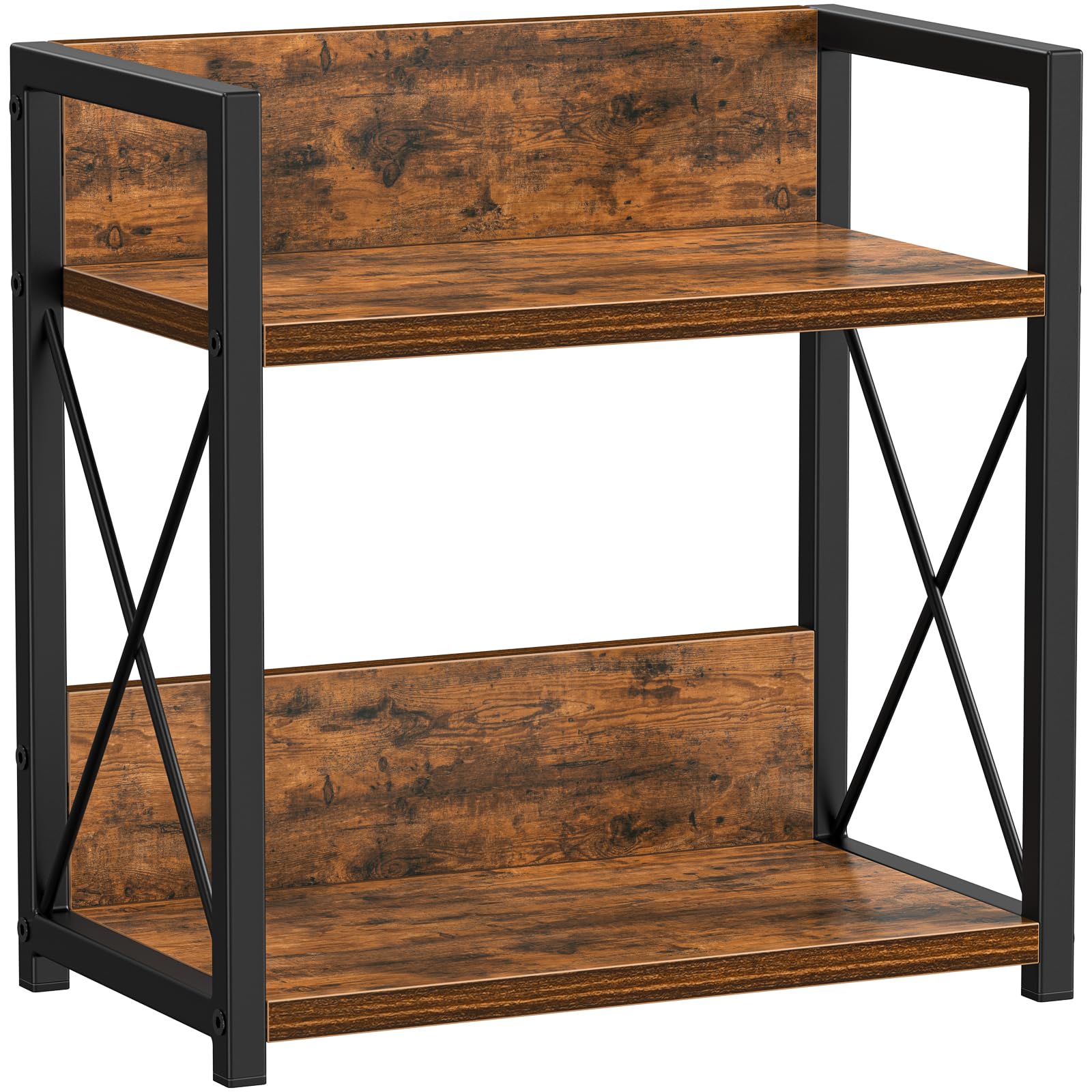 Photo 1 of Giikin Kitchen Countertop Organizer, 2 Tier Spice Rack Organizer for Pantry, Kitchen Counter Shelf Wood Coffee Station Organizer (Brown, M)
