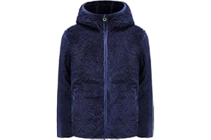 FUNNYPAJA Boys Girls Soft Fleece Sherpa Full-zip Jacket