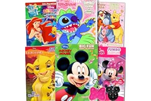 BENDON Disney Classics Coloring Book Set for Kids – Bulk Activity Coloring Books Includes Mickey Mouse, Minnie, Princess Featuring Activities, Mazes, Games, Puzzles, and More