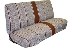 West Coast Auto Universal Baja Saddle Blanket Bench Full Size Seat Cover Fits Ford, Chevrolet, Dodge, and Full Size Pickup Trucks (Brown)