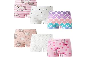 Cadidi Dinos Soft Cotton Girls' Boyshort Panties Boxer Brief Underwear