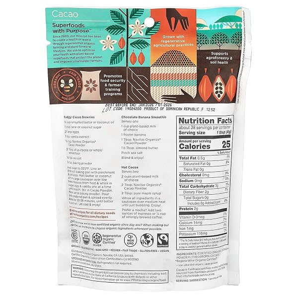 NAVITAS CACAO POWDER ORG