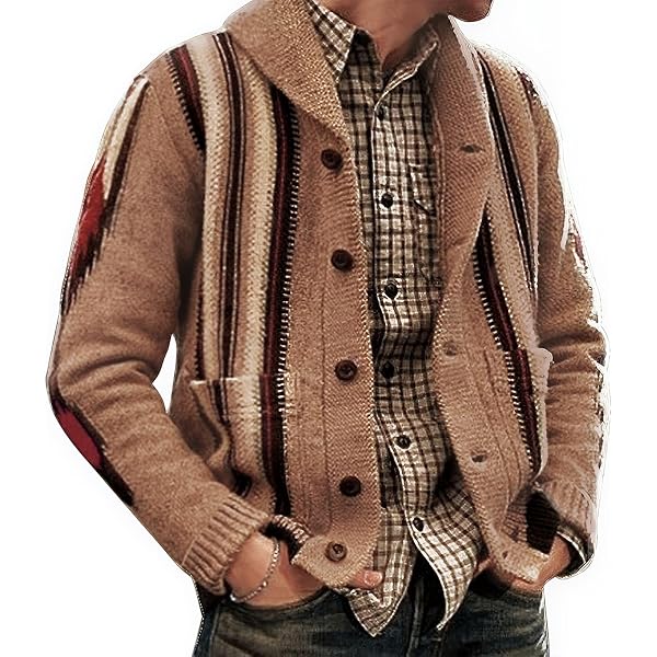 Akklian Men's Long Sleeve Casual Sweater Regular-Fit