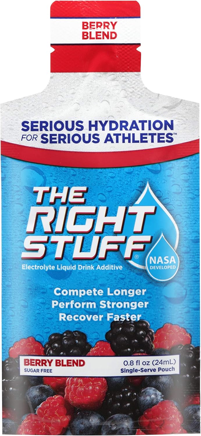 The Right Stuff Electrolyte Drink additive Std - Retail 10-Pouch Box - Berry Blend: Health & Personal Care