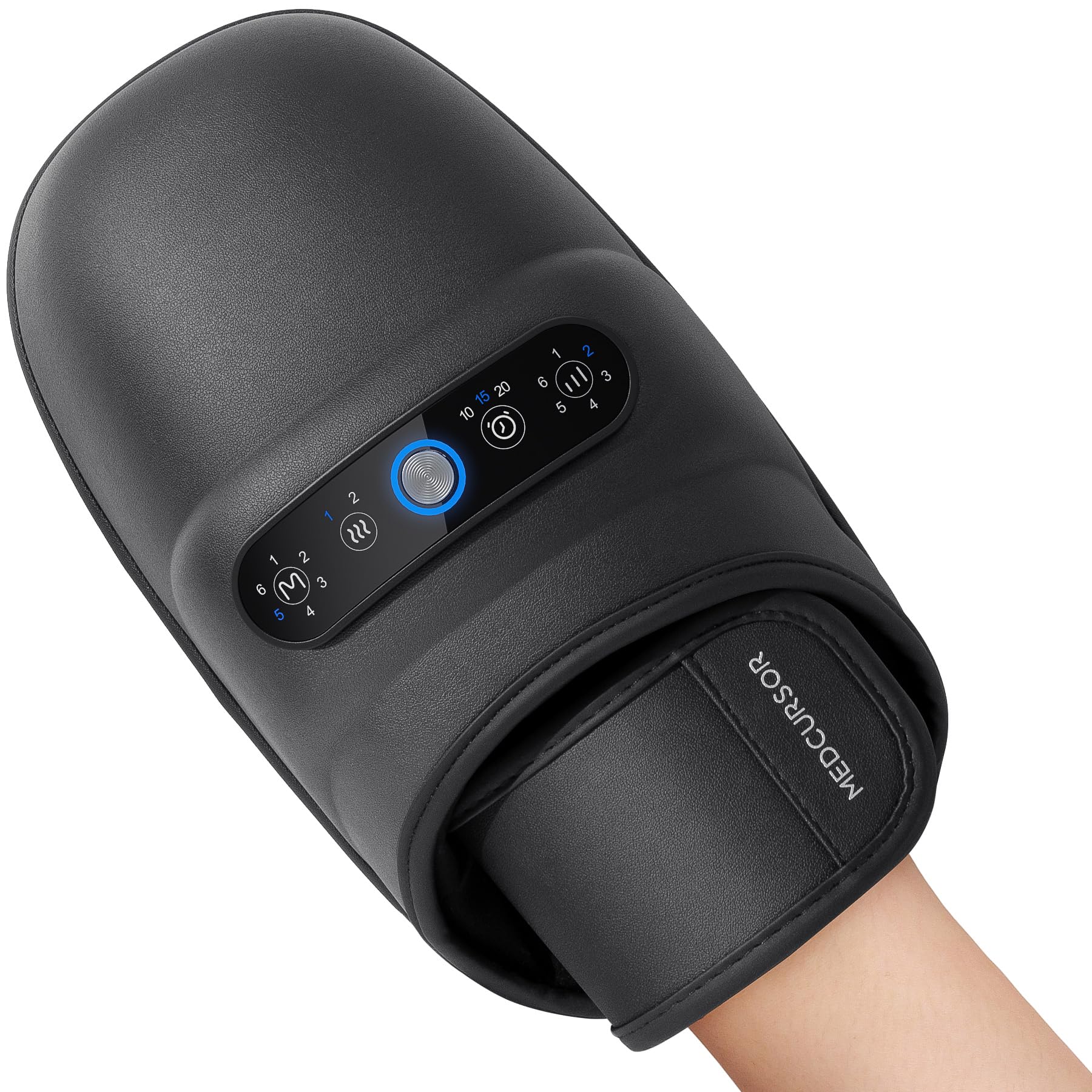 Photo 1 of Medcursor Hand Massager, Hand Massager with Heat and Compression for Carpal Tunnel and Stiff Joints, Pain Relief from Wrist to Palm and Finger, Gifts for Women Men (Rechargeable)