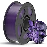 ANYCUBIC Silk Dual Color Pla Filament, 2-in-1 Chrome Coextrusion Color Change 3D Printer Filament 1.75mm Dimensional Accuracy +/- 0.02mm, Silk Texture, 1KG Reusable Spool (2.2 lbs), Black Purple