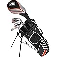 PGA TOUR Youth Golf Club Set for Ages 8-12 (4’8”-5’2”) and 12+ (5’2”+), Right and Left-Handed Kids Golf Sets – Beginner Junior Golf Clubs with Lightweight Stand Bag, Mallet Putter, Hybrid, Driver