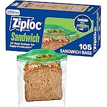 Plastimade Disposable Plastic Sandwich Bags With Fold Close Top