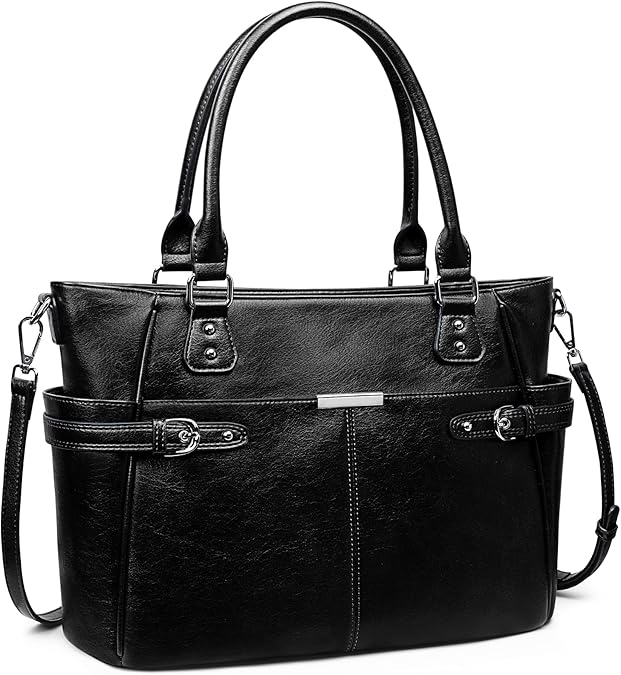 SZONE Women Leather Satchel Top Handle Tote Bag Large Shoulder Handbag