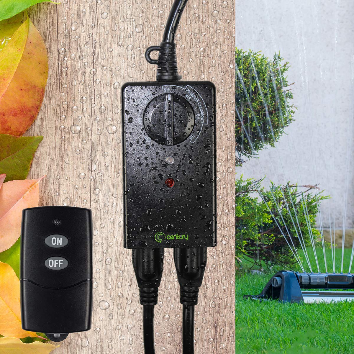 BNLink Outdoor 24Hour Water Resistant Timer With Photocell Light