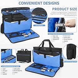 AKOZLIN Padded Gig Bag Controller Travel Shoulder