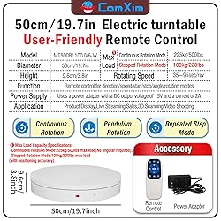 19.7In Remote Large Motorized electric turntable