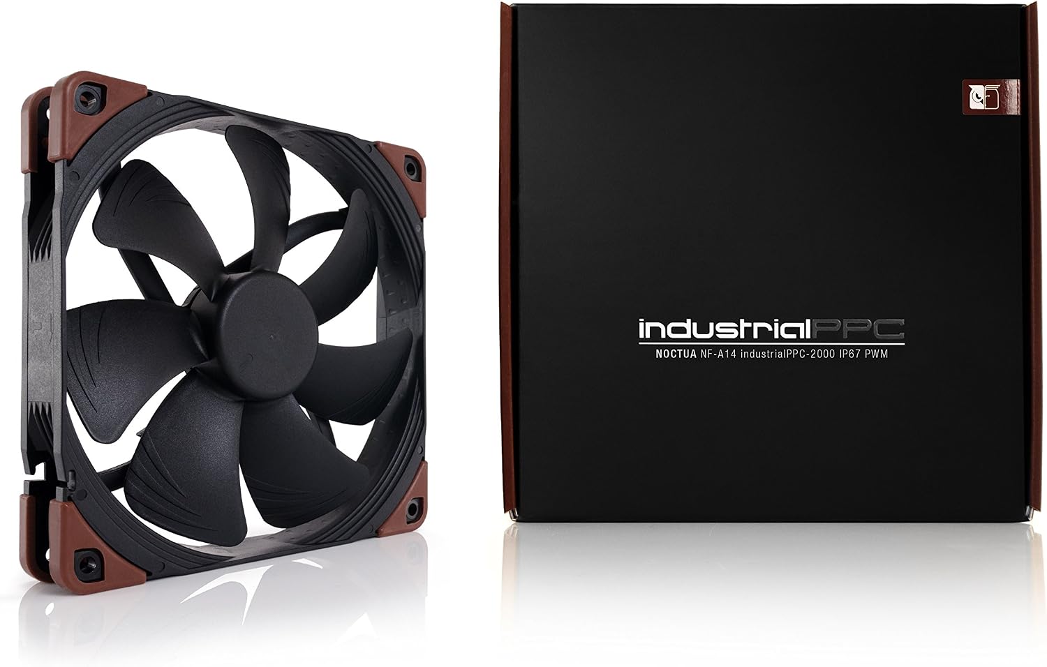 Noctua NF-A14 iPPC-2000 IP67 PWM, Heavy Duty Cooling Fan, 4-Pin, 2000 RPM (140mm, Black), 140x140x25 mm - Image 4