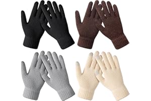 Loiyadn Winter Gloves - Women's Winter Gloves, Warm Touchscreen gloves Women Men, Knit gloves for Cold Weather