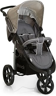 Hauck Viper SLX Buggy bis 25 kg, Dreiradwagen mit Liegefunktion für Kinder ab Geburt, klein zusammenklappbar, höhenverstellbarer Schiebegriff, großer Korb, Tasche im Verdeck, smoke grey (grau)