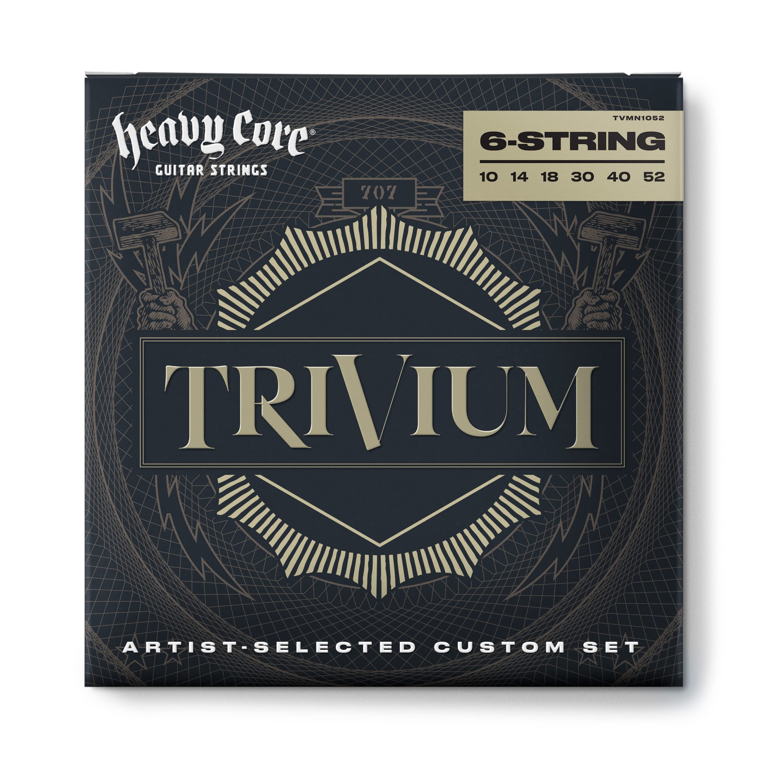JIM DUNLOP Trivium Nickel 10-52 Electric Guitar Strings - TVMN1052