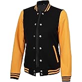 Decrum Womens Varsity Jacket - Highschool Bomber Style Baseball Jackets For Women