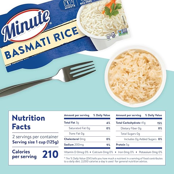 MINUTE READY-TO-SERVE BASMATI RICE, MICROWAVABLE RICE CUPS, 8.8-OUNCE CUPS (PACK OF 1)