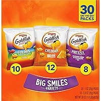 Pepperidge Farm Goldfish Classic Mix Crackers, 29 Oz Variety Pack Box, 30 Count Snack Packs