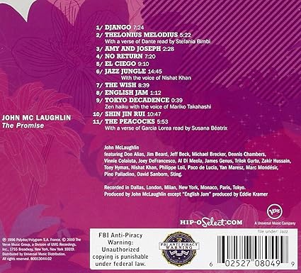 John Mclaughlin The Promise Amazon Com Music