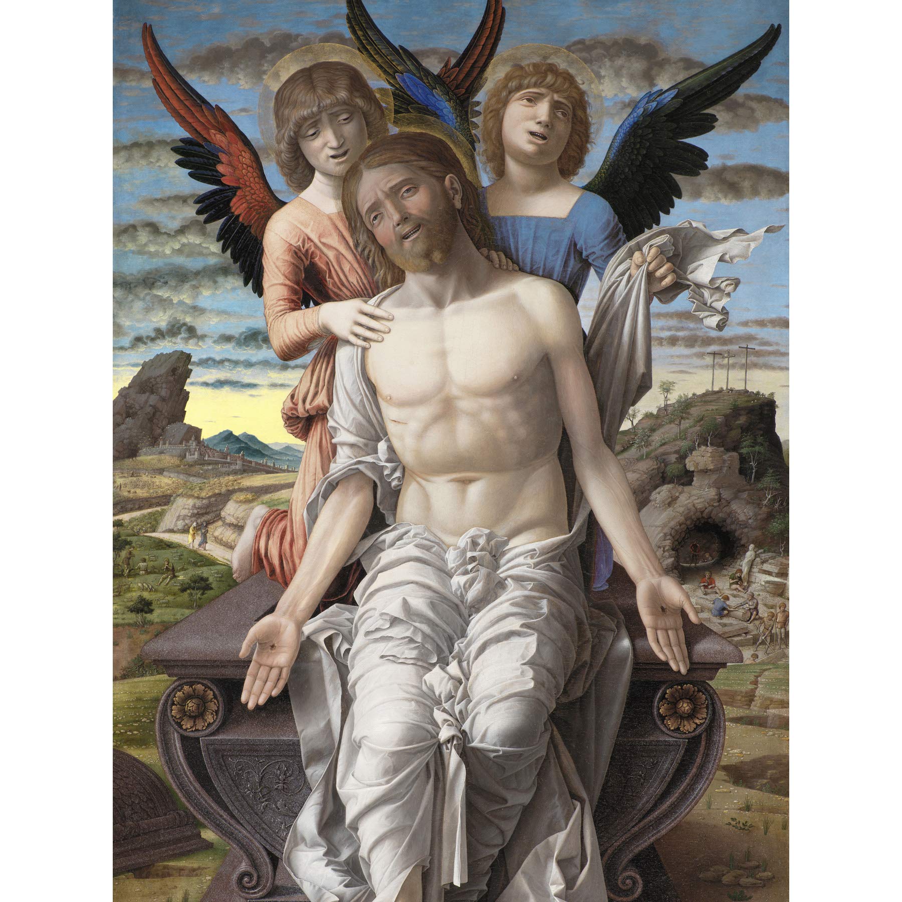 Mantegna Christ Suffering Redeemer Painting Large Wall Art Poster Print Thick Paper 18X24 Inch