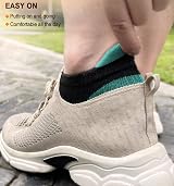 BULLIANT Womens Socks Trainer 6 Pairs Anti Blister Breathable Cushioned view 8