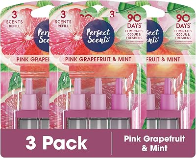 Perfect Scents 3 Scents Pink Grapefruit & Mint Air Freshener Refill 3x20ml
