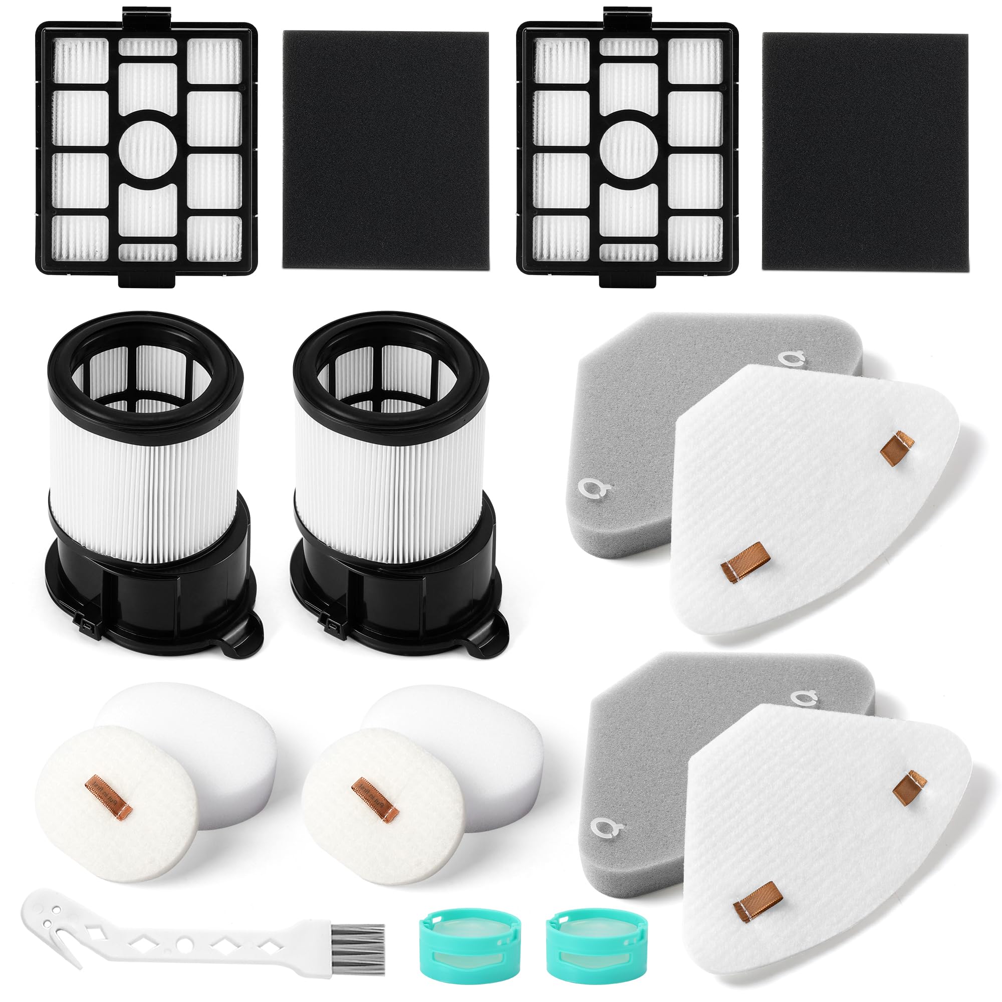 Photo 1 of IP3251 IP3252 IP3124 HEPA Filter Replacement Compatible with Shark IP3251 Cordless PowerDetect Clean Empty Lightweight Stick Vacuum and Shark IP3251C PowerDetect Auto Empty System Dock (2 Pack)