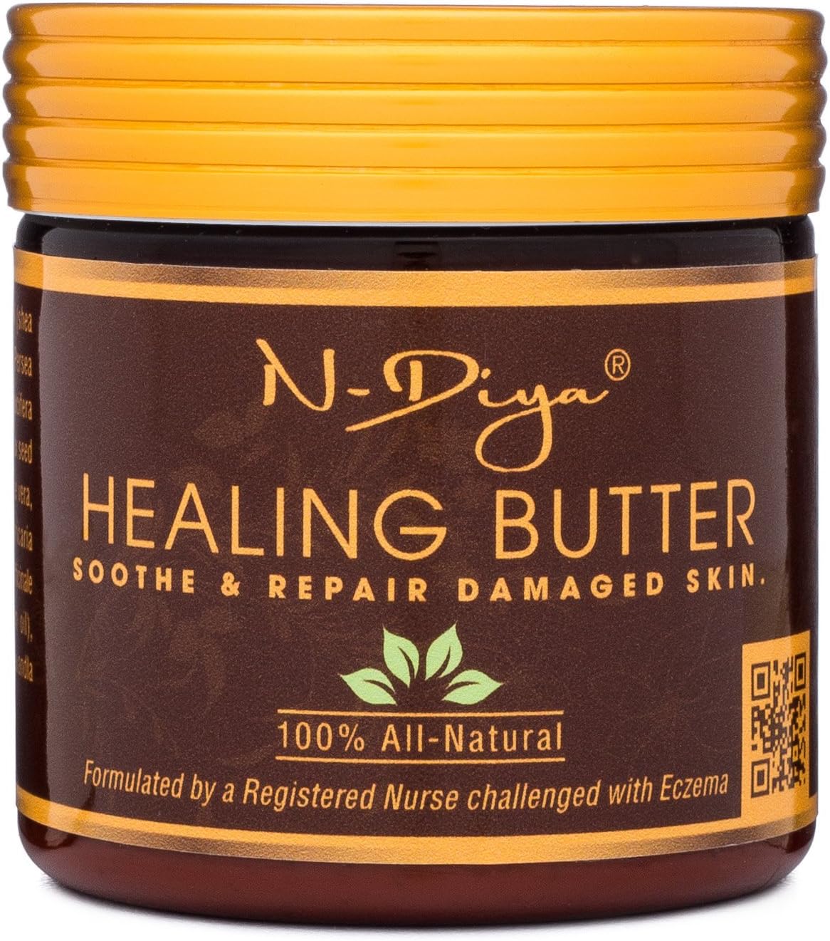 Relief for Eczema and Psoriasis 100% Natural Treatment Healing Butter with Shea Butter, Neem & Tea Tree Oil Safe for Babies Kids and Adults (Ointment, Cream, Lotion, Moisturizer) 4 Ounces
