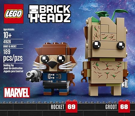 lego brickheadz groot and rocket uk