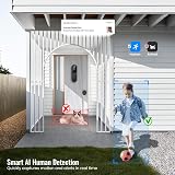 SUNNYJANE 1080P Smart Video Doorbell Wireless Human Detection Night Vision 2 view 3