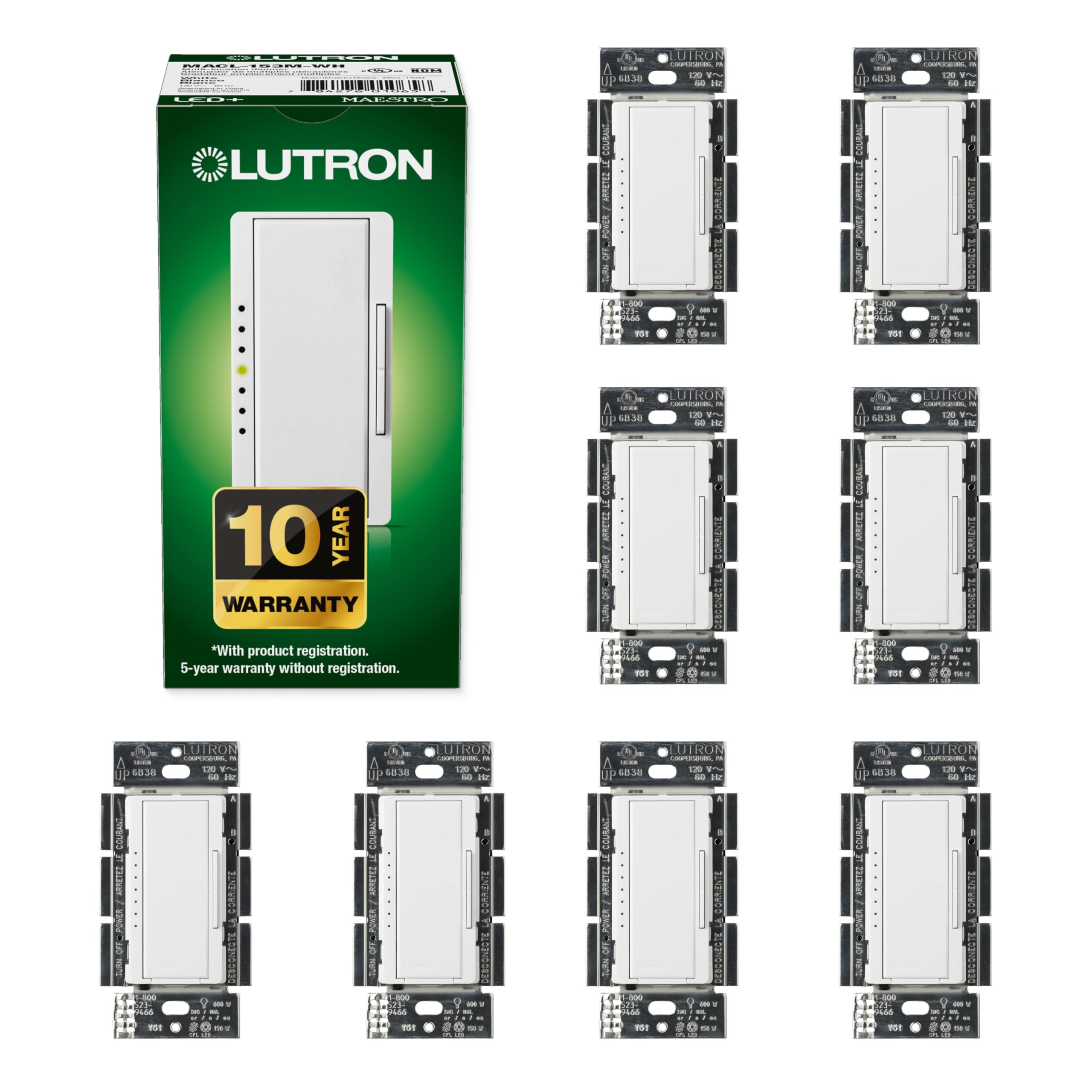 Lutron Maestro LED+ Dimmer Switch for Dimmable