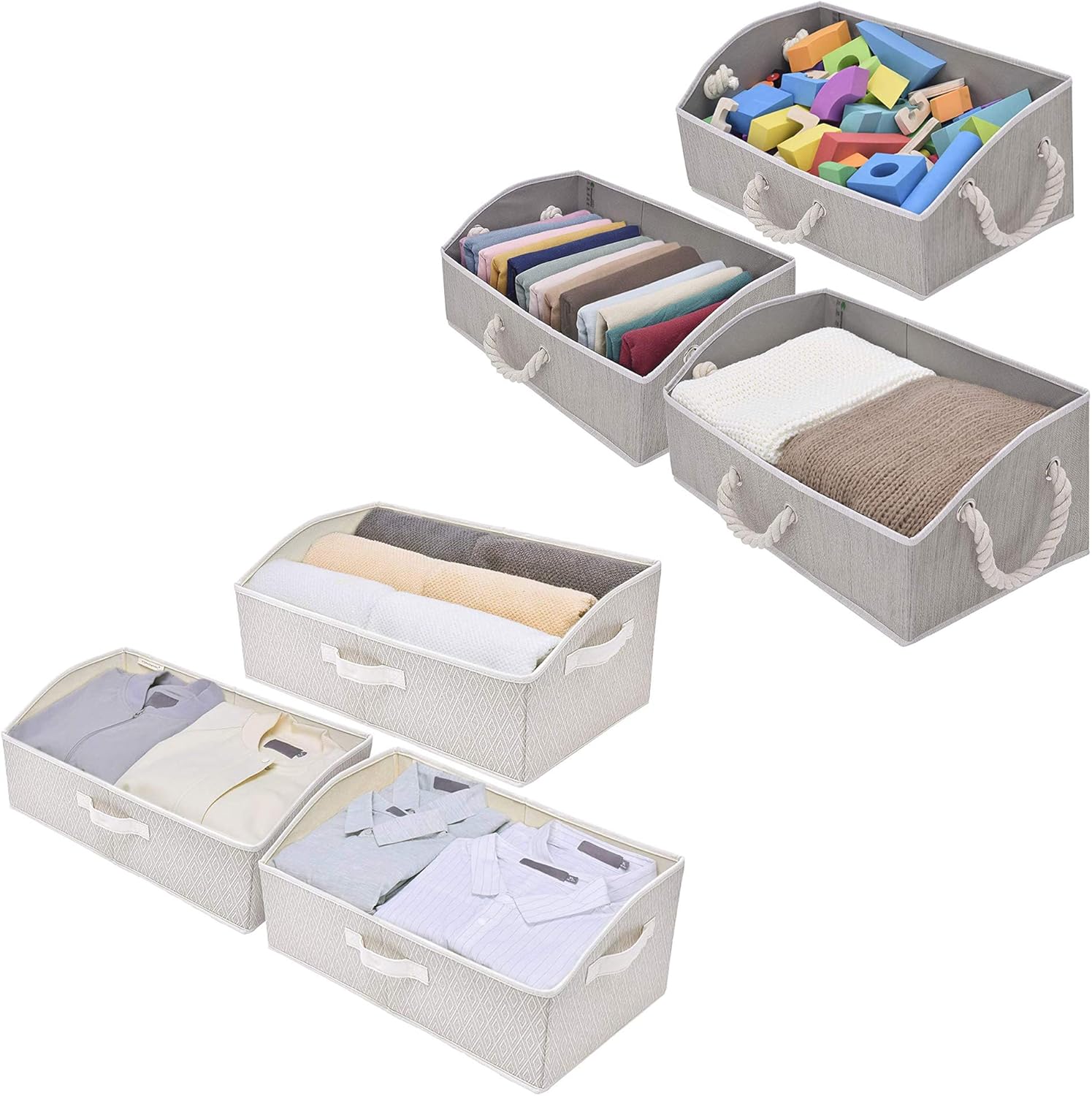 StorageWorks Closet Storage Bin Set Home & Kitchen