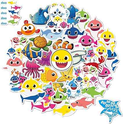 baby shark stickers amazon