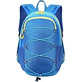 Unineovo 10L Kids Hiking Backpack, Small Waterproof Travel Daypack for Camping, Lightweight Pack for Boys or Girls Ages 4-12 (Blue)