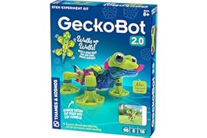 Thames & Kosmos GeckoBot 2.0 STEM Experiment Kit | Build a Wall-Climbing Gecko Robot, Improved Design & Suction Cup Technology, Guided Assembly, Fun & Educational Science Gift for Boys & Girls Ages 8+