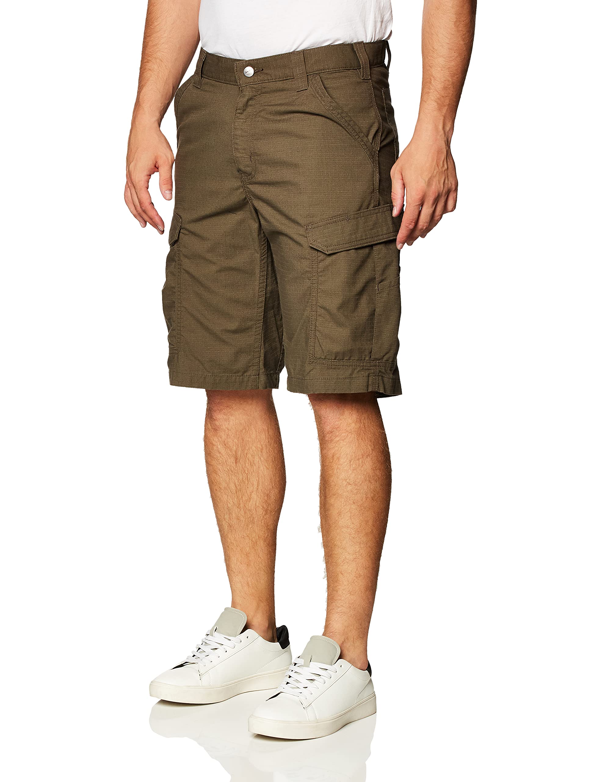Carhartt Relaxed Fit Ripstop Cargo Shorts, Men's, W33 equivalent cotton Beige type Vintage Second Hand
