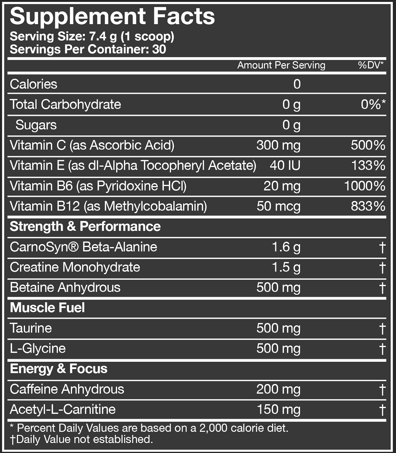 MusclePharm Assault Pre-Workout Powder with High-Dose Energy, Focus, Strength, and Endurance, Fruit Punch, 30 Servings: Health & Personal Care