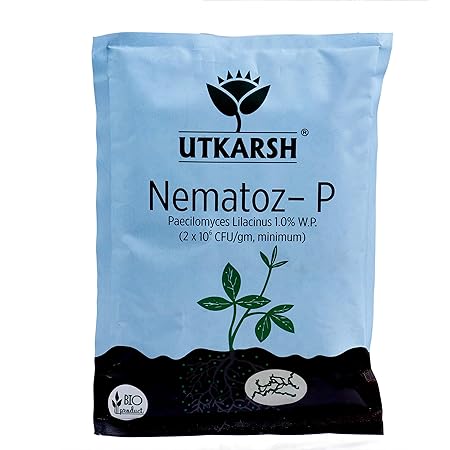 Utkarsh Nematoz-P (Paecilomyces Lilacinus 1.0% W.P, Bio Nematicide) (900 gm)