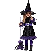 Spirit Halloween Toddler Cute Witch Costume | Classic Halloween Dress Costume | Witch Hat