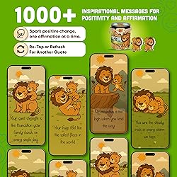 60 Positive Lion Cards Jar, Fathers Gift from