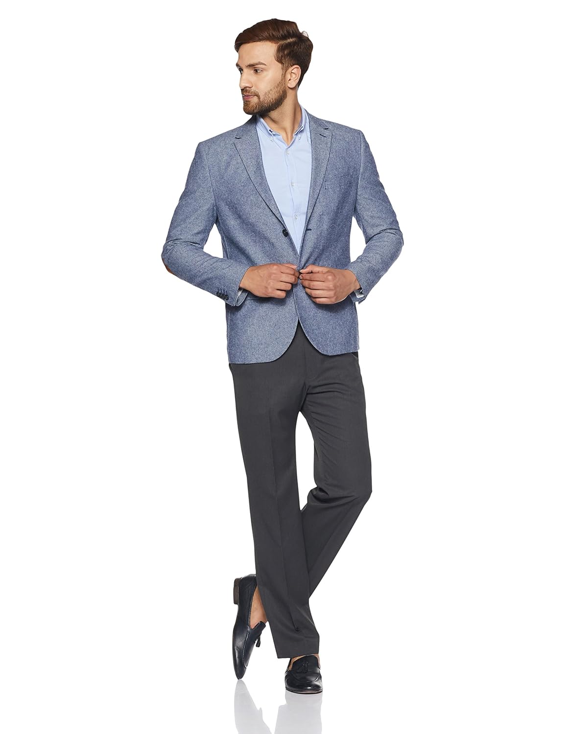 marks & spencer men's relaxed formal trousers