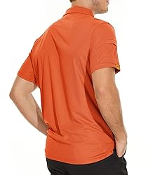 V VALANCH Short Sleeve Polo Shirts for Men Moisture