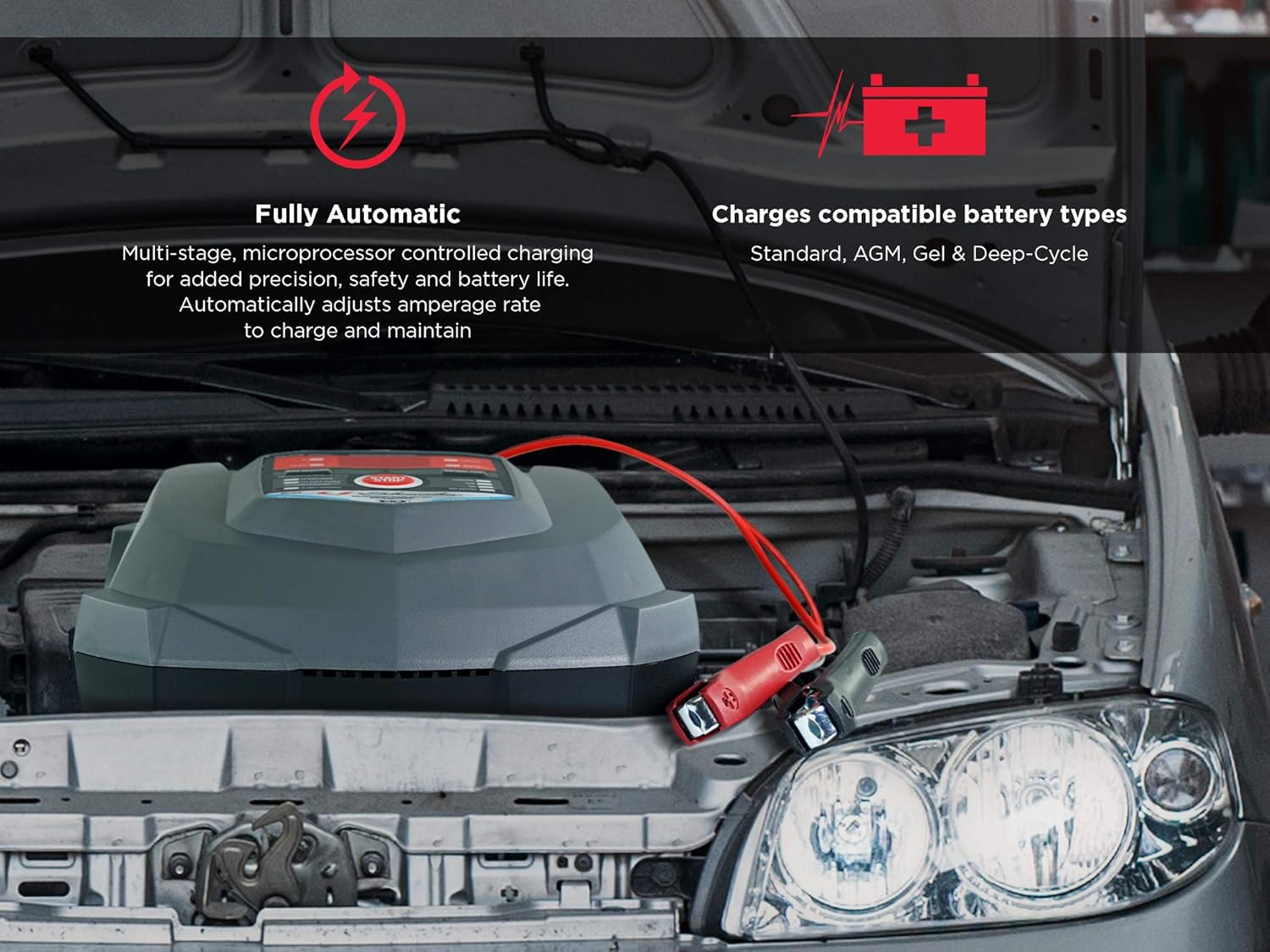 Schumacher SC1280 6/12V Rapid Battery Charger and 15A Maintainer: Automotive